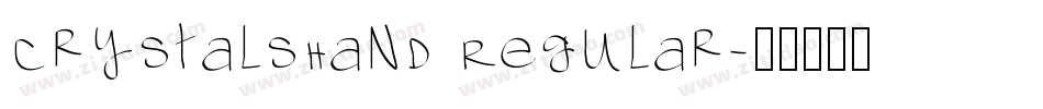 CrystalsHand Regular字体转换